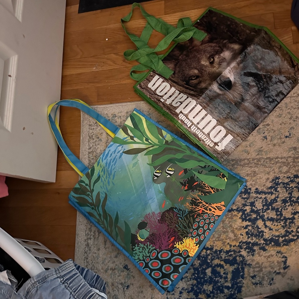 Colorful Ocean-Themed Tote Bag